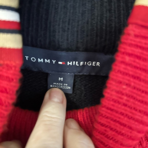 Tommy Hilfiger Red Sweater with Button Detail - Picture 3 of 3